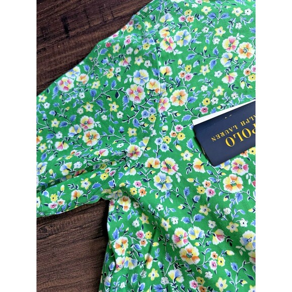 Polo Ralph Lauren Men's Classic-Fit Floral Soft Cotton Polo Shirt Green Multi M - Picture 9 of 10